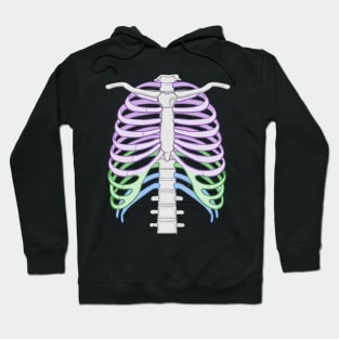 Colourful Ribcage Hoodie